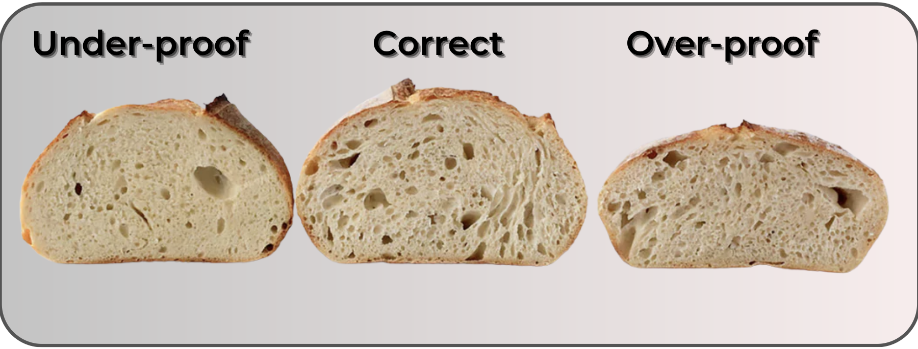 Diagram showing proper proofing technique
