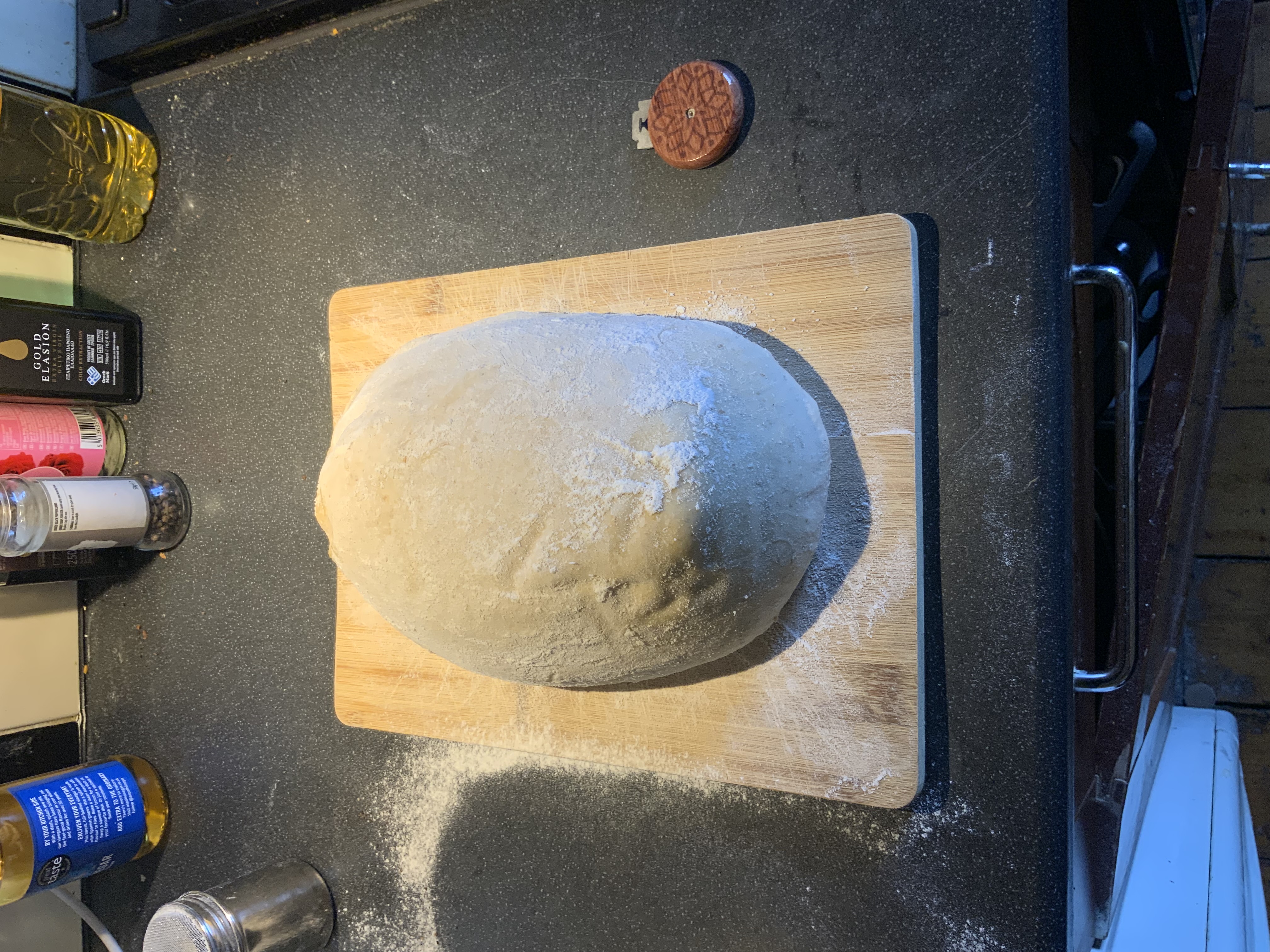 Initial dry ingredients for the biga